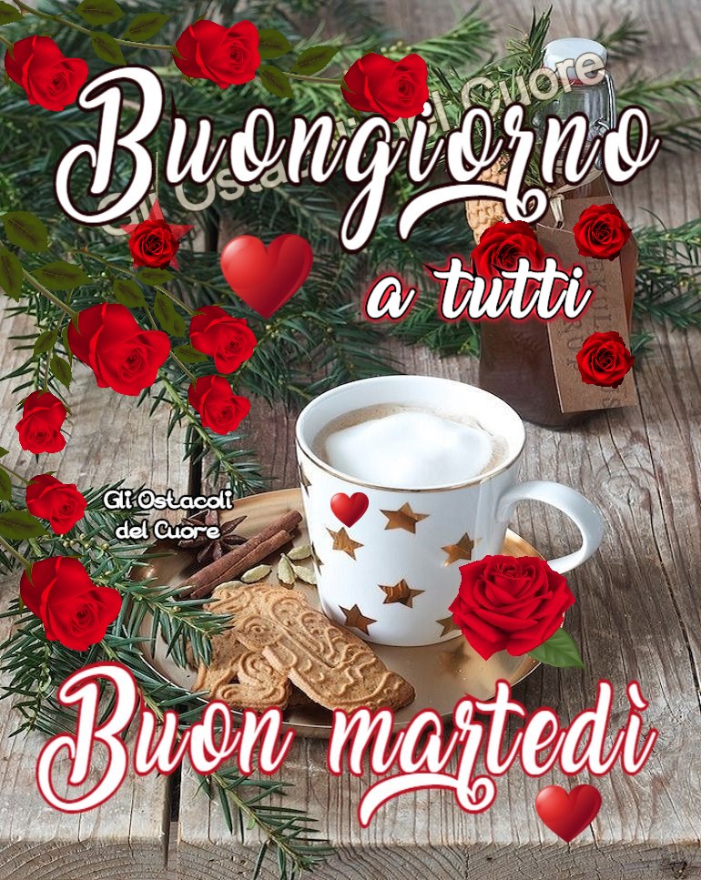 Buongiorno a tutti buon martedì rose rosse