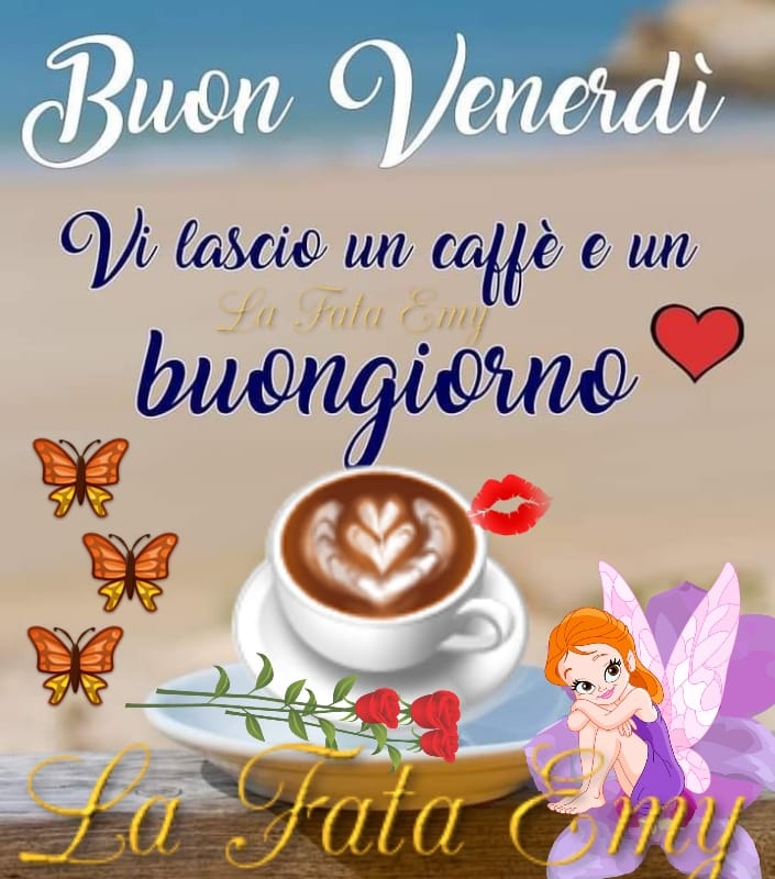 Buon venerdì. Vi lascio un caffè e un buongiorno