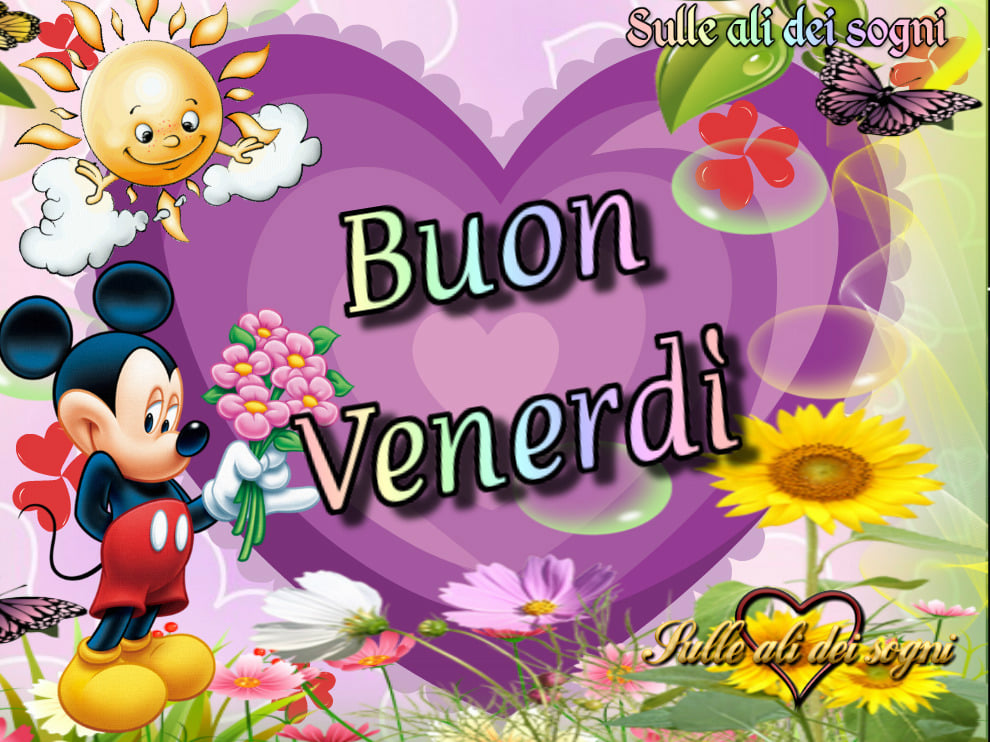 Topolino: "Buon venerdì"