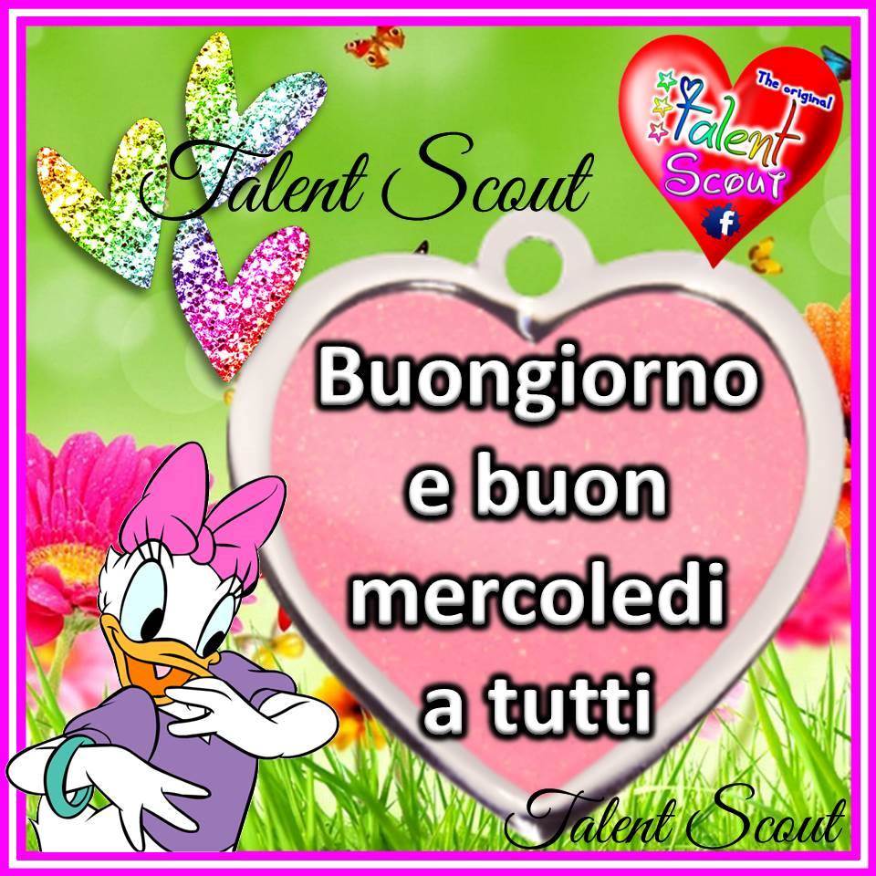 Buongiorno e buon mercoledì a tutti