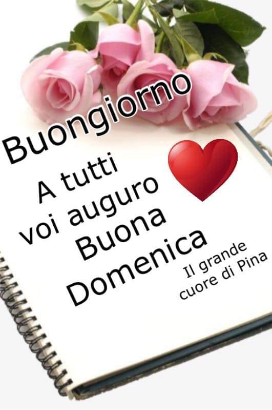 Buongiorno a tutti voi auguro una Buona Domenica