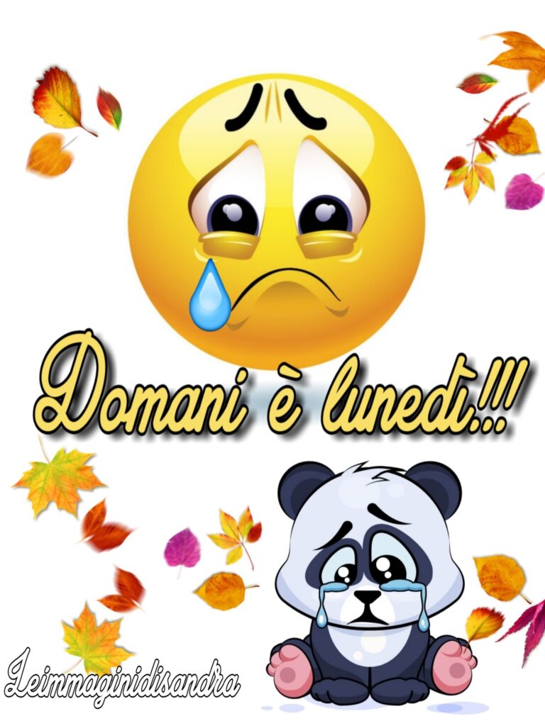 Domani è lunedì!!!