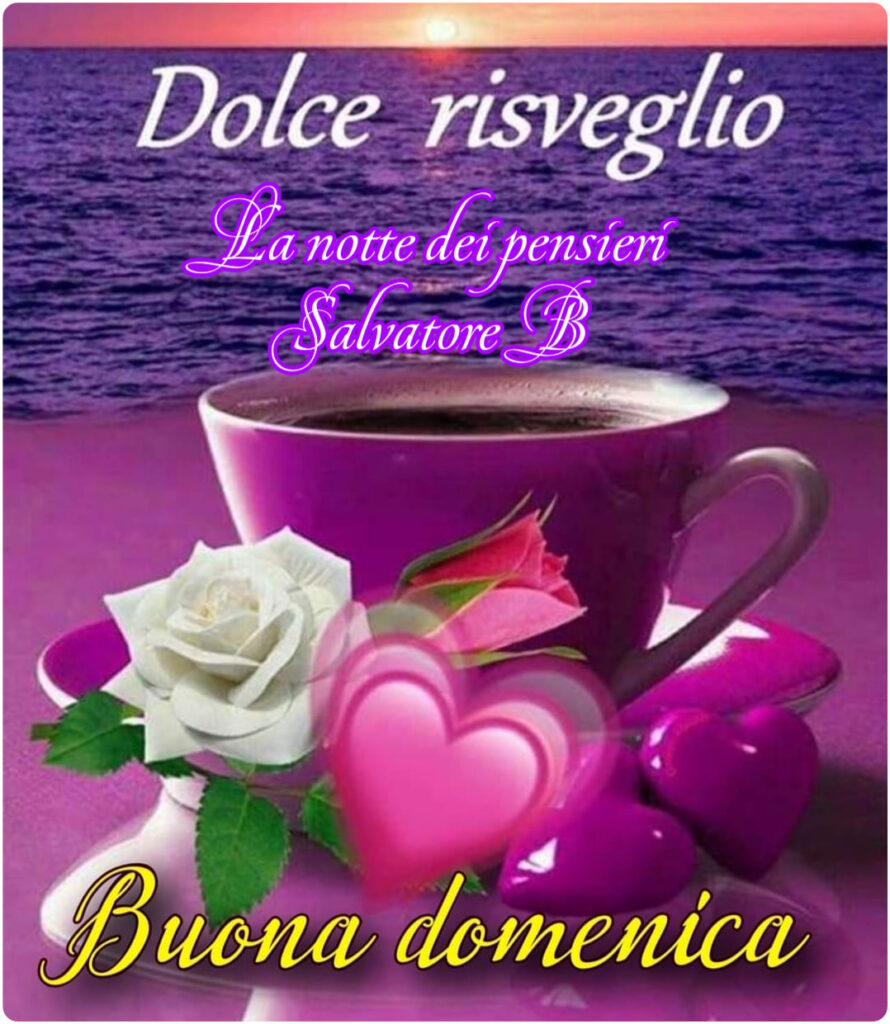 Dolce risveglio buona domenica