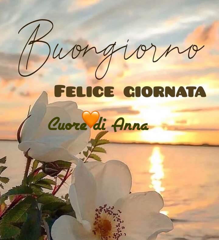 Buongiorno felice giornata - Cuore di Anna