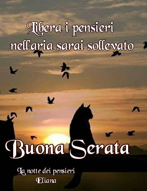 Libera i pensieri, nell'aria sarai sollevato Buona Serata