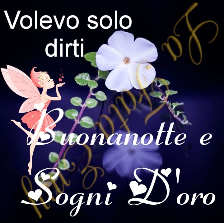 Volevo solo dirti Buonanotte e Sogni d'Oro