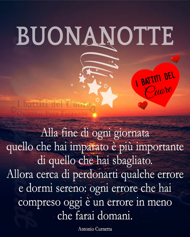 Frasi importanti per la buona notte