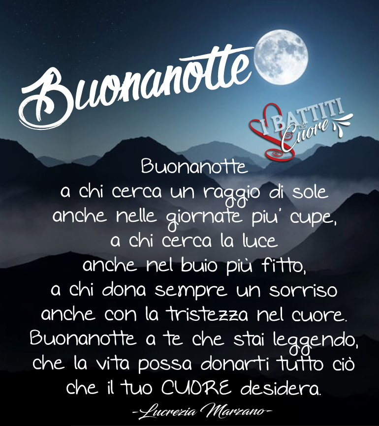 Frasi nuove per la buona notte agli amici