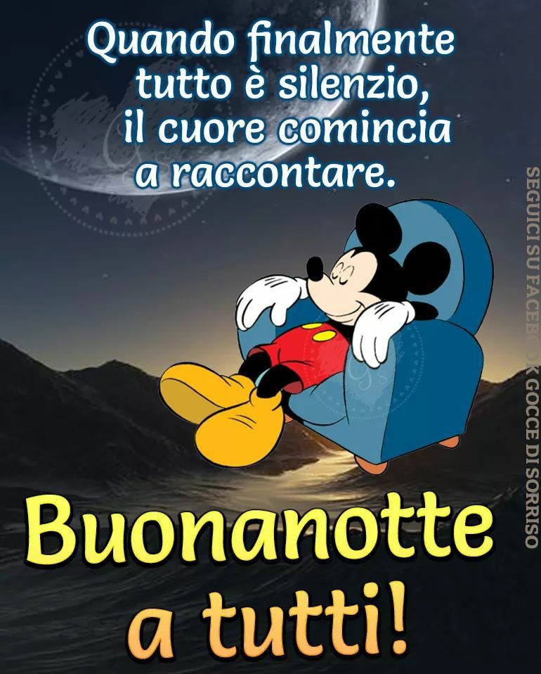 Quando finalmente tutto è silenzio, il cuore comincia a raccontare. Buonanotte a tutti!