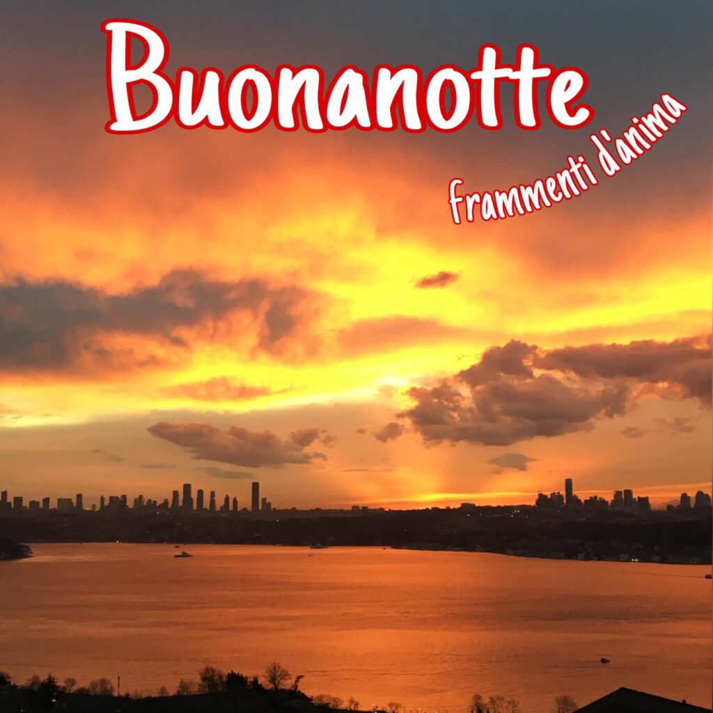 Buonanotte immagini con il tramonto