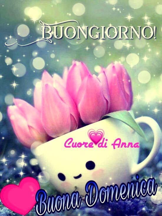 BUONGIORNO, Buona Domenica con i tulipani rosa