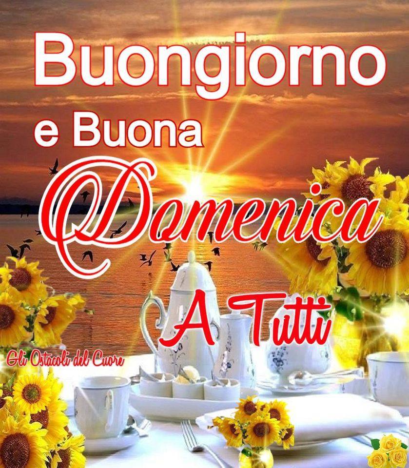 Buongiorno e Buona Domenica a tutti