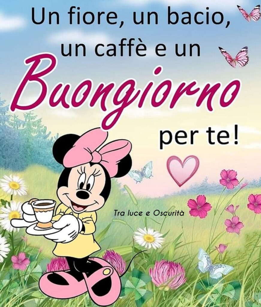 Un fiore, un bacio, un caffè e un Buongiorno per te!