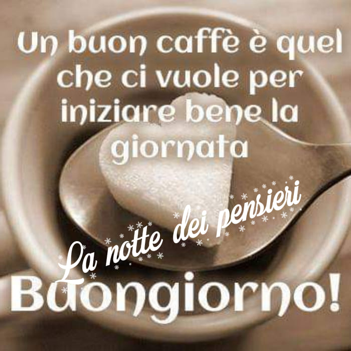 Un buon caffè è quel che ci vuole per iniziare bene la giornata. Buongiorno!