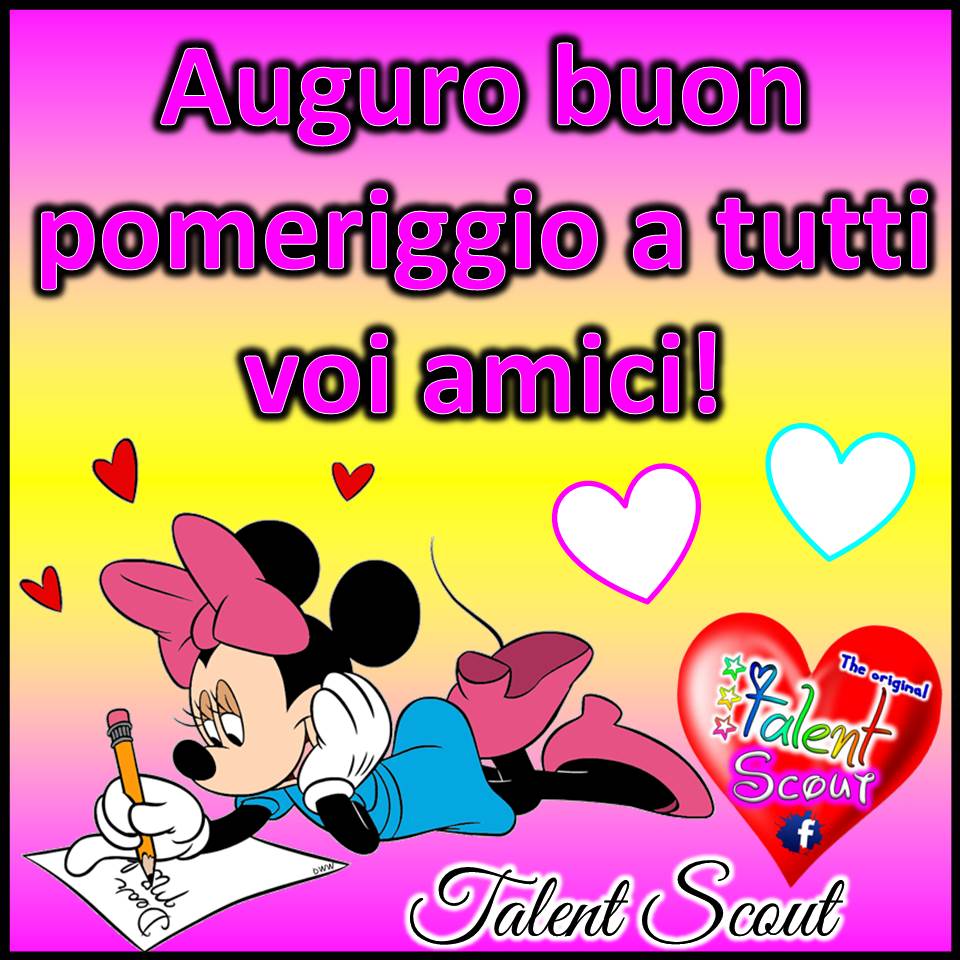 Auguro buon pomeriggio a tutti voi amici!