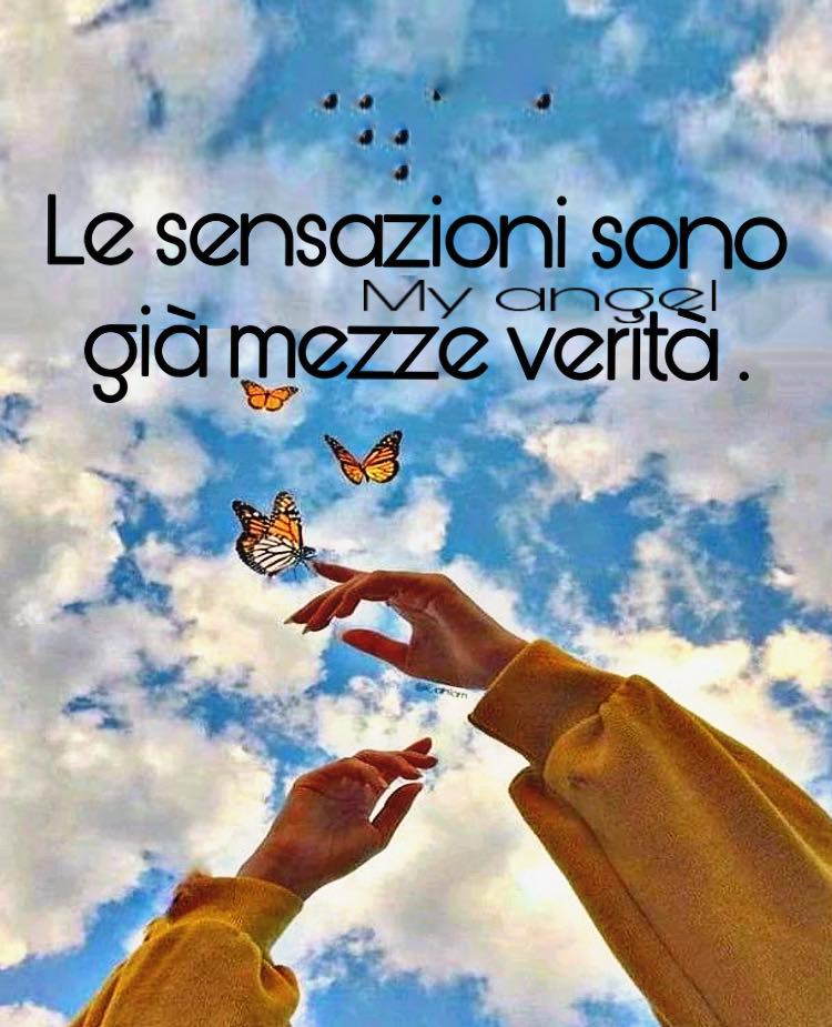 Le sensazioni sono già mezze verità. (My Angel)