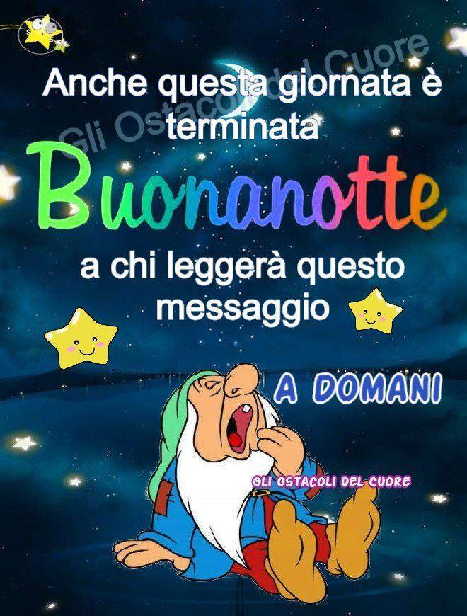 Anche questa giornata è terminata. Buonanotte a chi leggerà questo messaggio, a domani