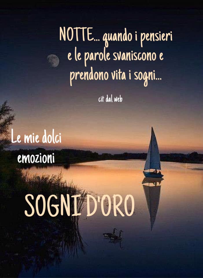 NOTTE... quando i pensieri e le parole svaniscono e prendono vita i sogni... SOGNI D'ORO