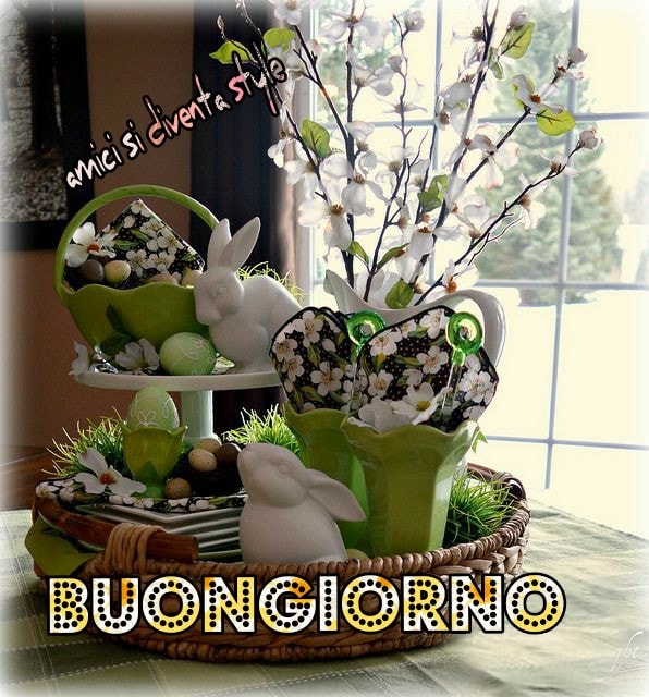 Buongiorno, coniglietti di Pasqua