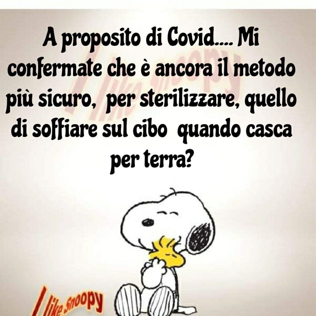 A proposito di Covid... Mi confermate che è ancora il metodo più sicuro, per sterilizzare, quello di soffiare sul cibo quando casca per terra?