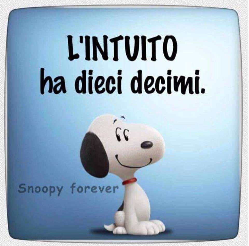 L'intuito ha dieci decimi.