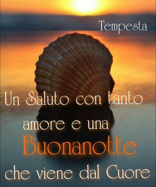 Un saluto con tanto amore e una buonanotte che viene dal cuore...