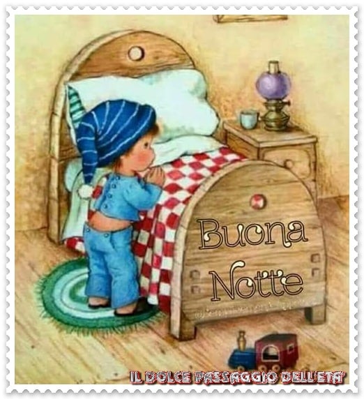 Buona notte bimbo che prega