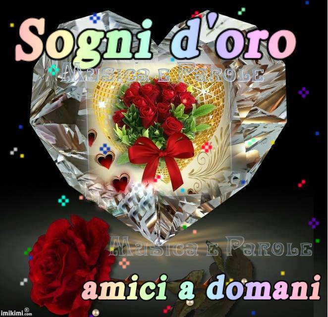 Sogni d'oro amici, a domani