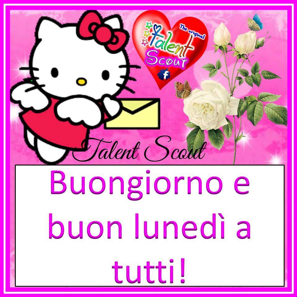 Hello Kitty: "Buongiorno e buon lunedì a tutti!