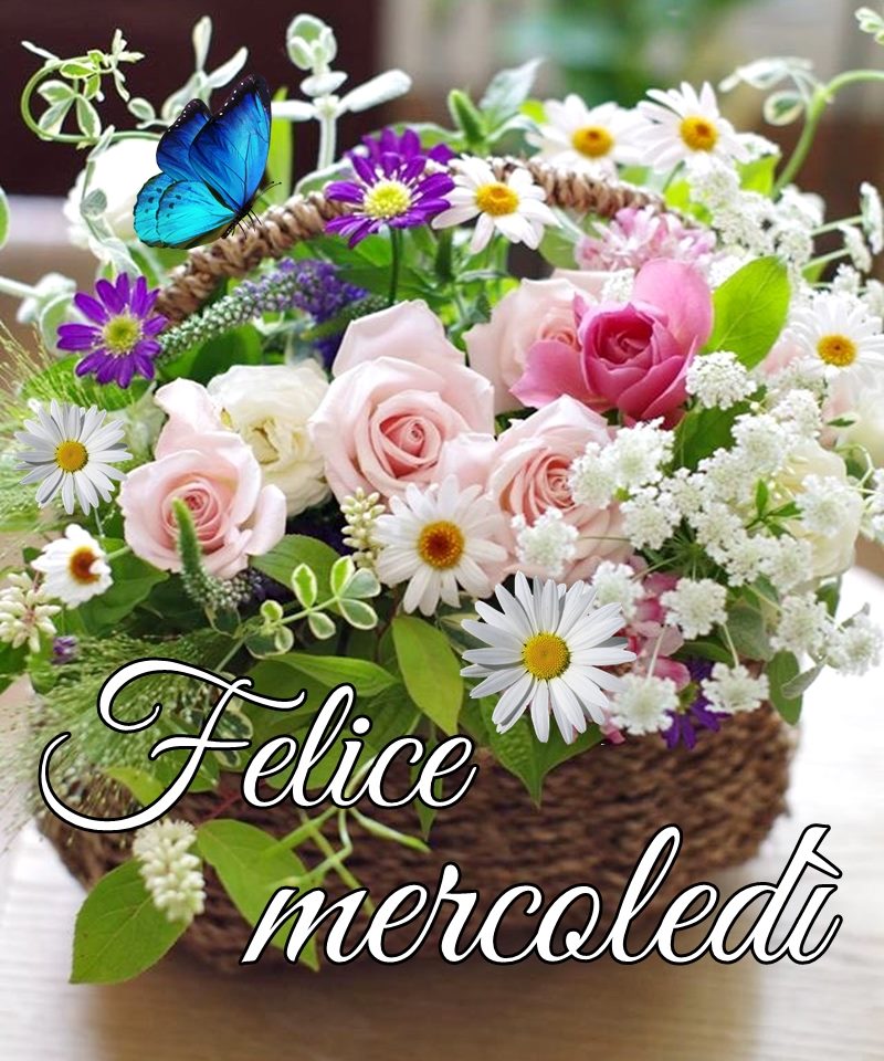 Felice mercoledì con i fiori