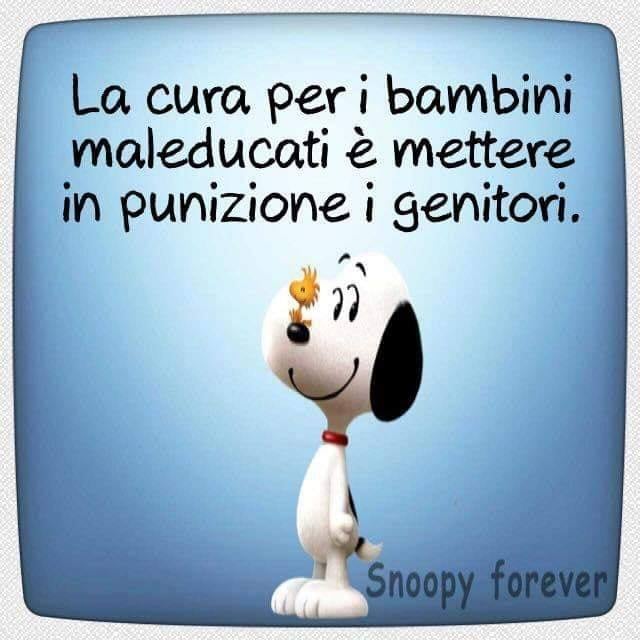 La cura per i bambini maleducati è mettere in punizione i genitori.