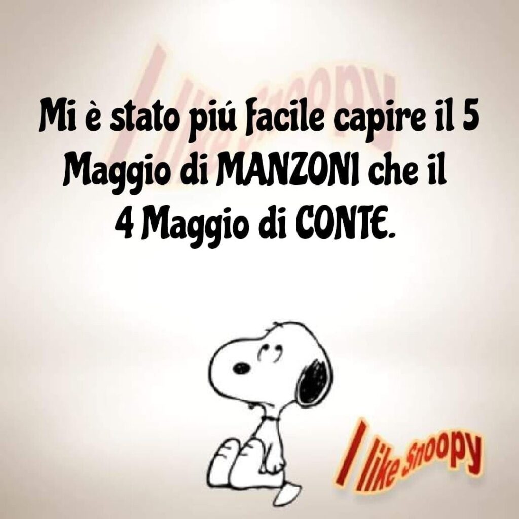 Mi è stato più facile capire il 5 Maggio di Manzoni che il 4 Maggio di Conte.