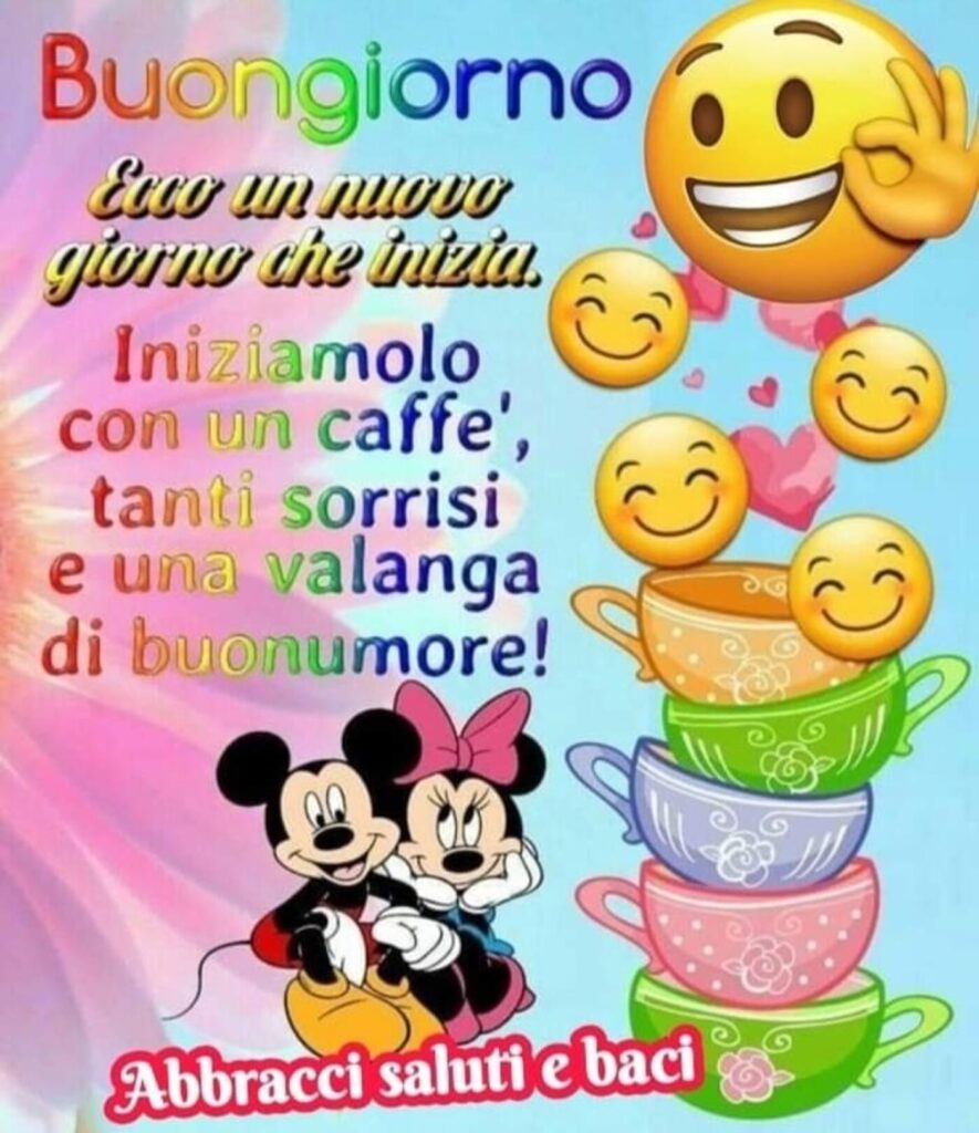 buongiorno con Minnie e Topolino