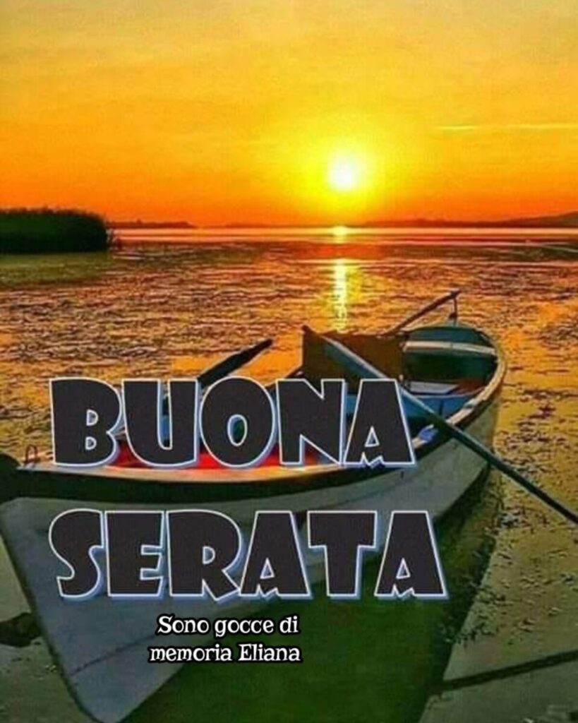 buona serata tramonto